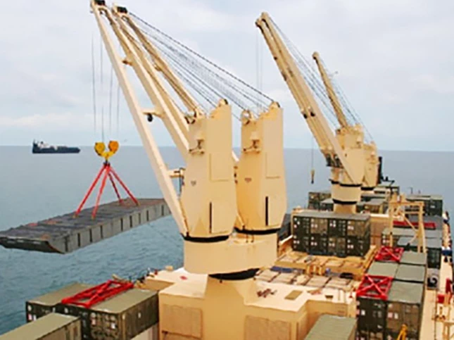 Double Cantilever Marine Crane