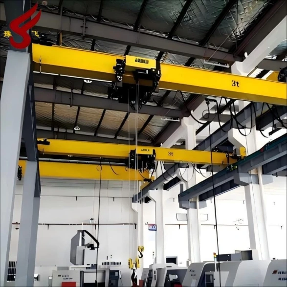 Low headroom single beam overhead crane