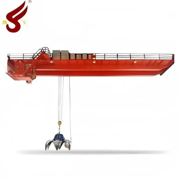 electric double girder grab overhead crane